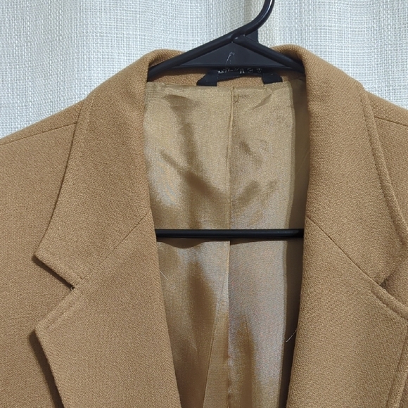 Man In Wool Classic Blazer/ Sport Coat 41R Tan Wool - Picture 2 of 16